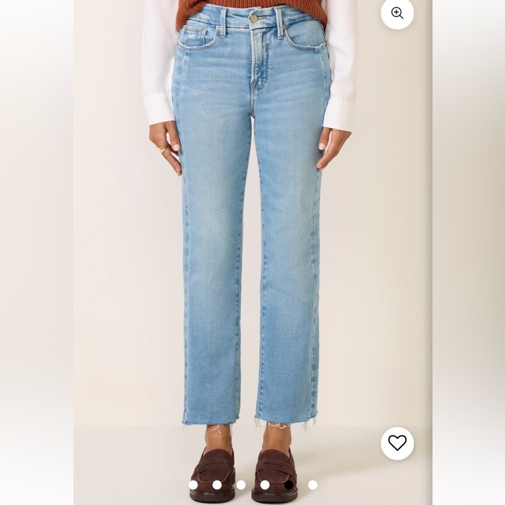 Anthropologie Good American Good Legs Straight Jeans NWT